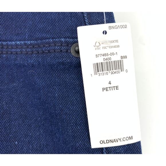 Old Navy Super Skinny Mid Rise Jegging Womens Size 4P Dark Wash Denim Slimming - Picture 5 of 7